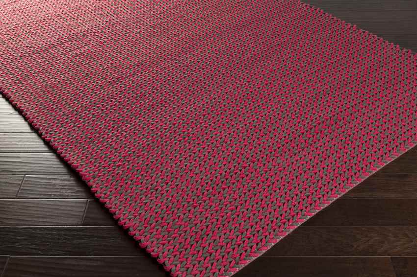 Holmes Modern Bright Pink Area Rug