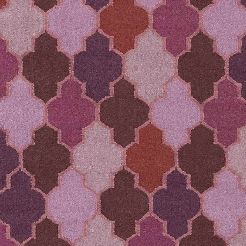 Monette Modern Burgundy/Mauve Area Rug