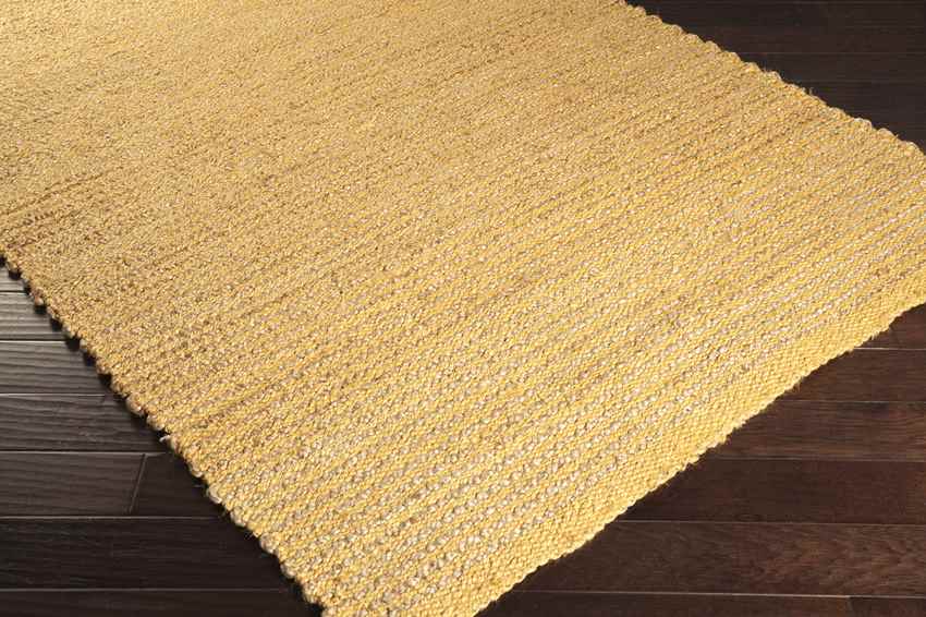 Rentz Modern Jute Saffron/Taupe Area Rug