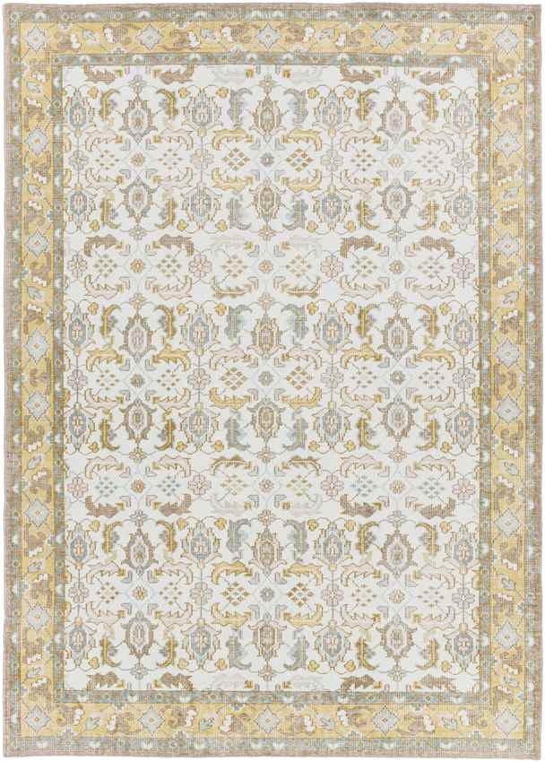 Treherne Traditional Beige/Blue Area Rug