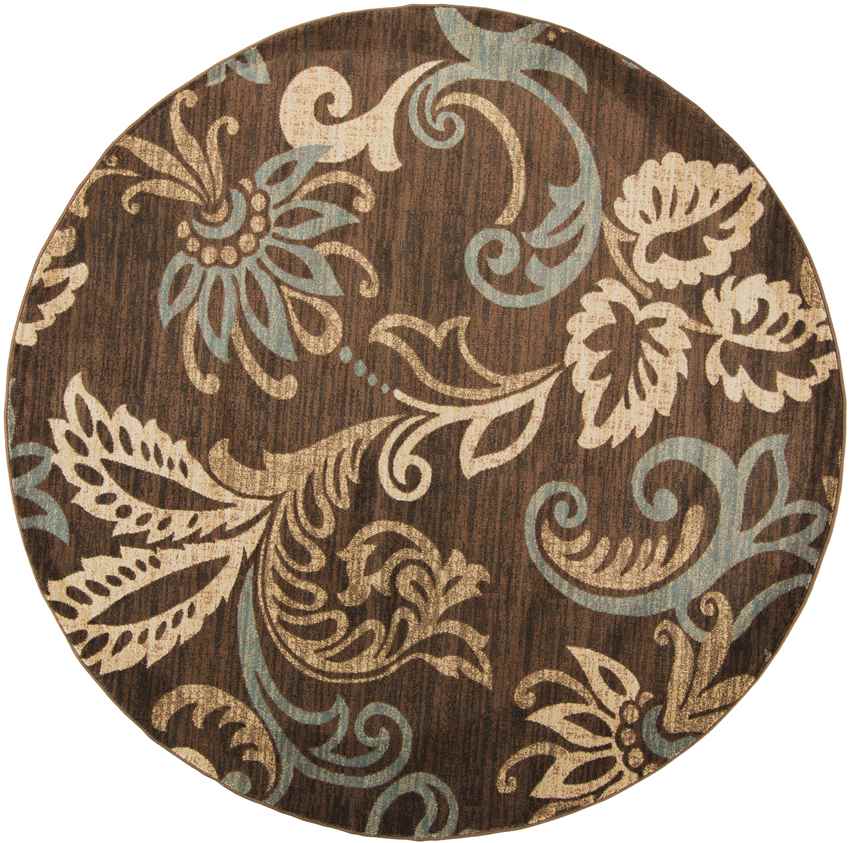 Stettler Cottage Dark Brown Area Rug