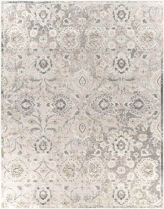 Schipborg Traditional Metallic Gold Area Rug