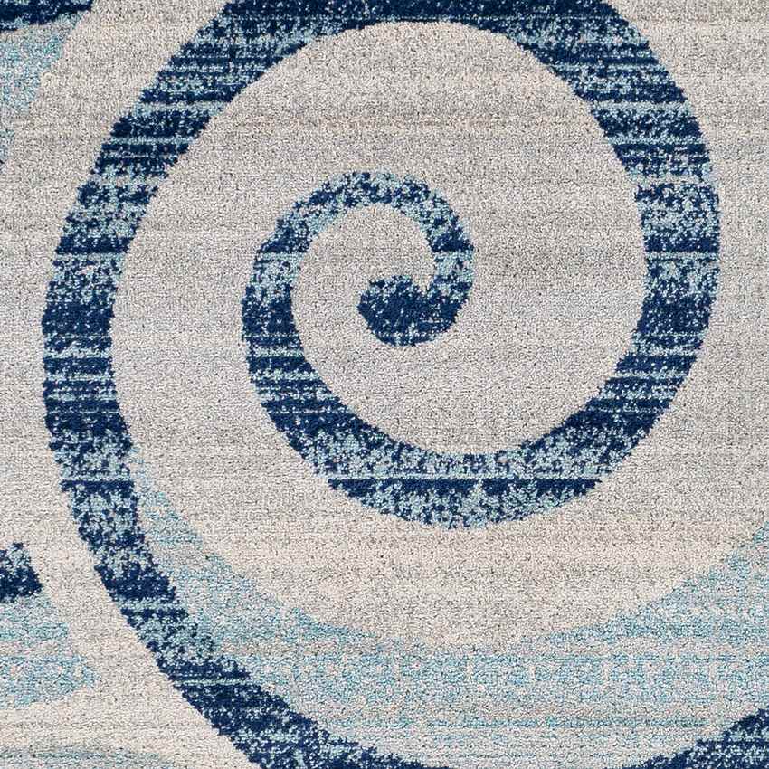 Bolsward Modern Dark Blue Area Rug