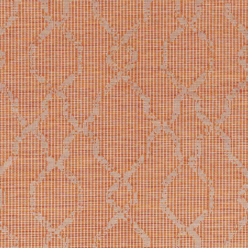 Buiksloot Traditional Bright Orange Area Rug