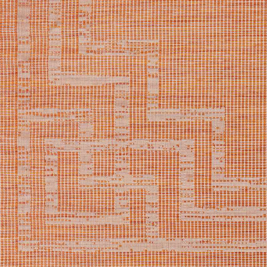 Calslagen Traditional Bright Orange Area Rug