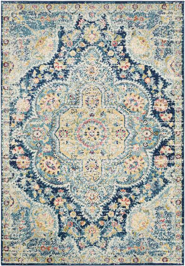 Lola Traditional Navy Area Rug