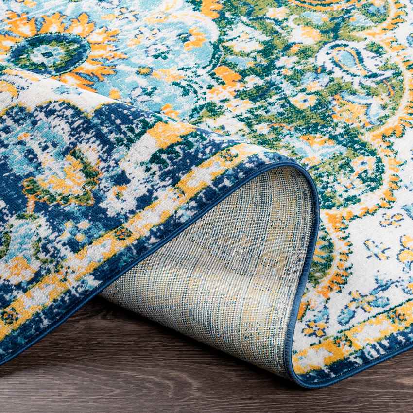 Horzik Traditional Dark Green Area Rug