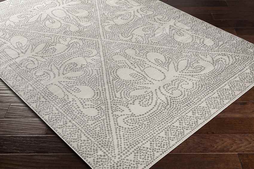 Vosberg Traditional Light Gray Area Rug