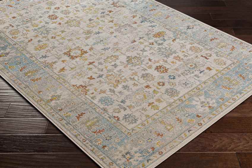 Dasaki Traditional Pale Blue Area Rug