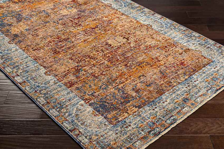 Apostolos Traditional Burgundy Area Rug