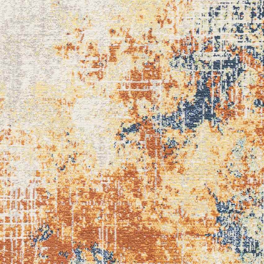 Rippey Modern Burnt Orange Area Rug