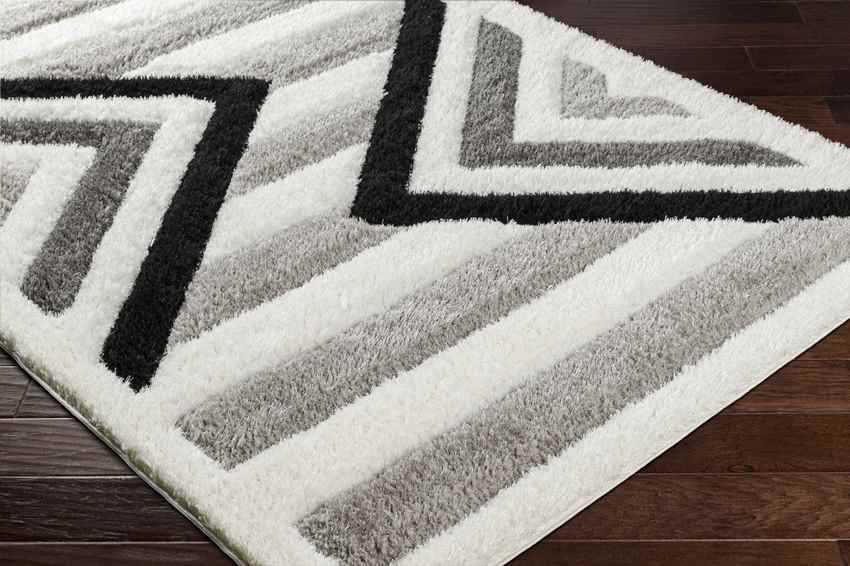 Scandia Modern Medium Gray/Black Area Rug