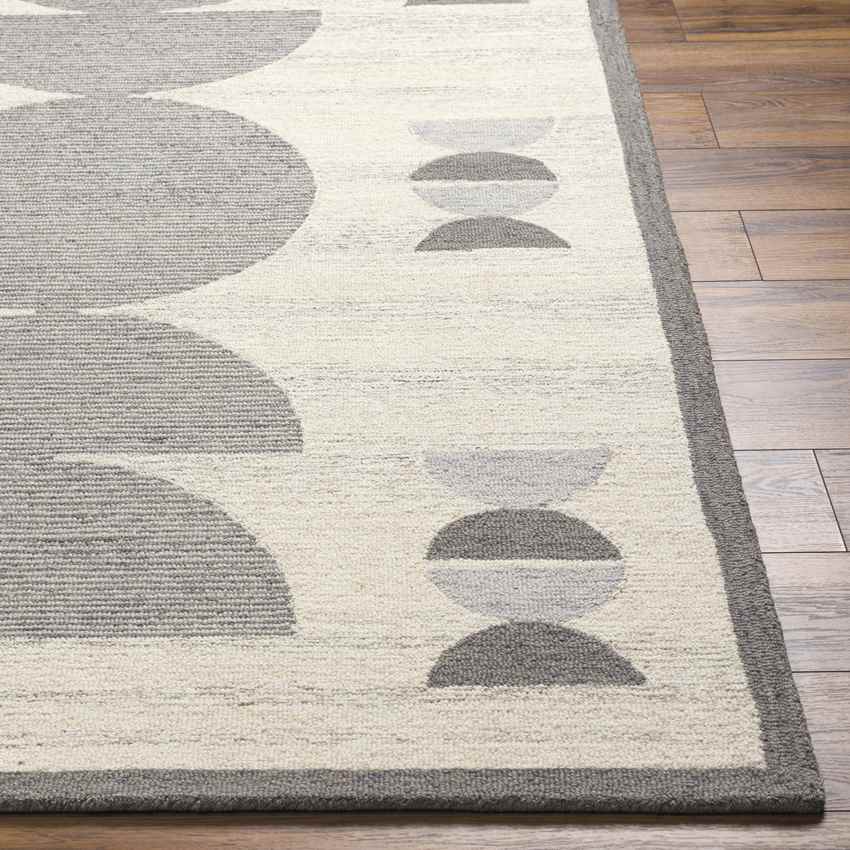 Indiana Modern Dark Gray Area Rug