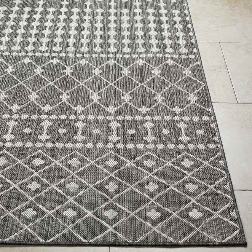 St Mary Global Smoke Gray/Off-White Area Rug