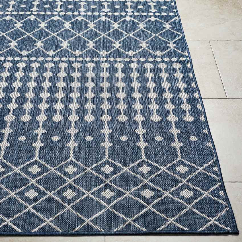 St Mary Global Navy/Off-White Area Rug