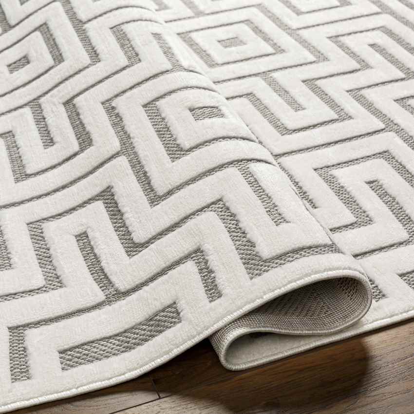 Chanute Modern Ivory/Light Brown Area Rug