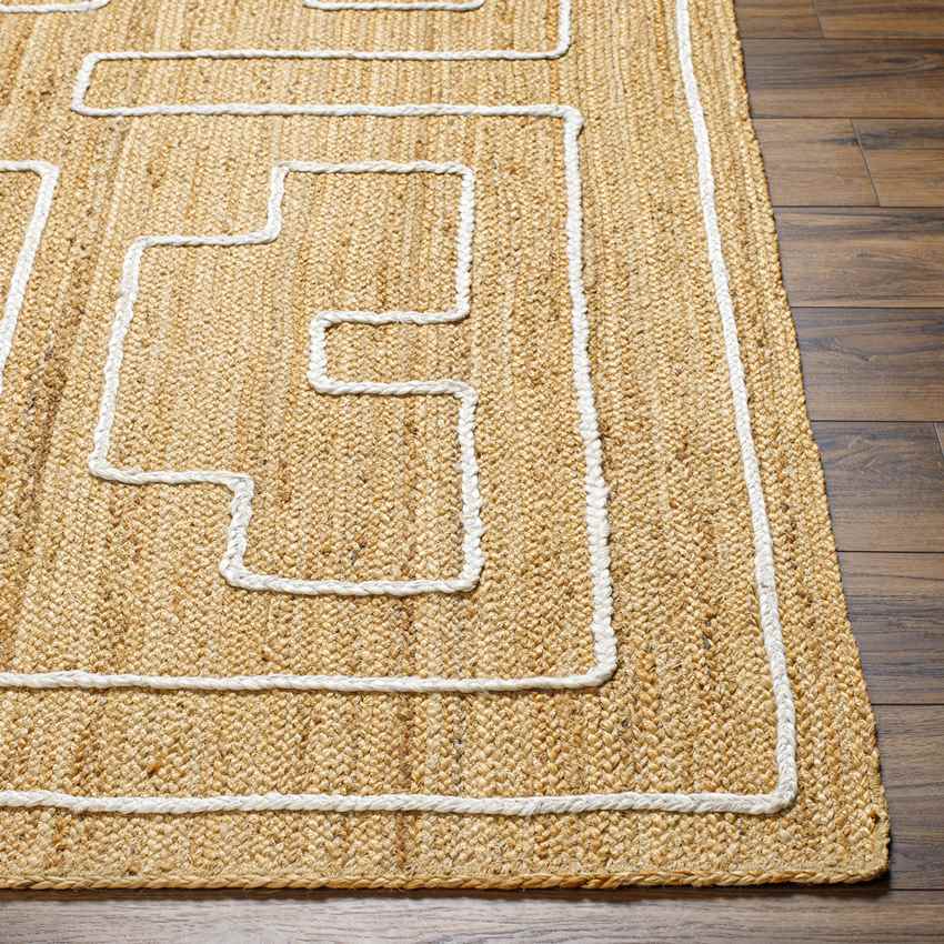 Maple Modern Cinnamon/White Area Rug