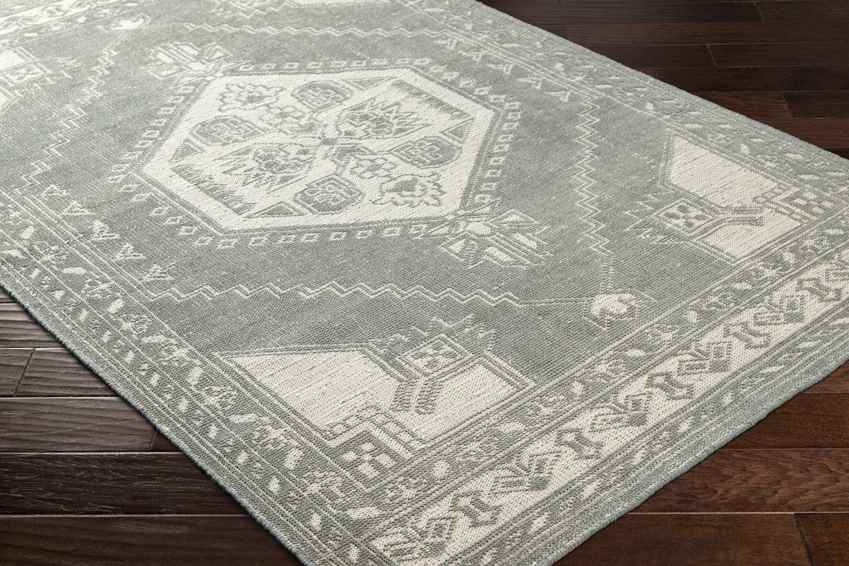 Mahaska Traditional Dusty Sage/Light Beige Area Rug