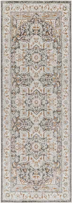 Kortny Traditional Ivory/Dark Brown Area Rug
