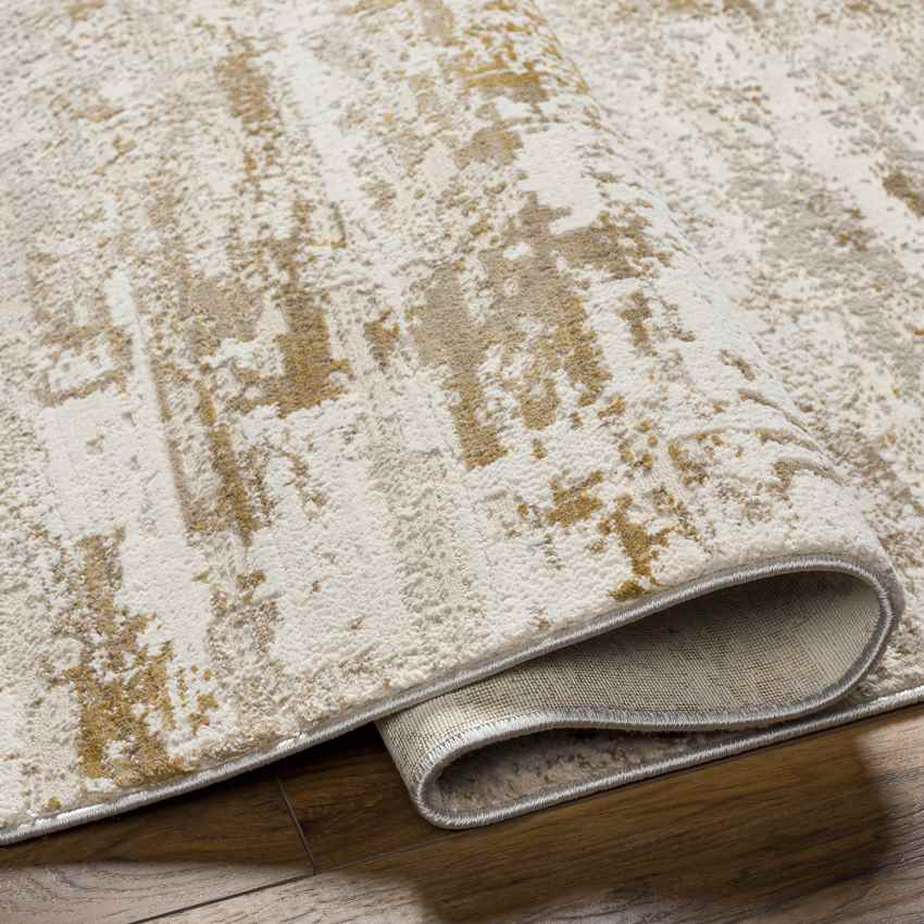 Shantella Modern Camel/Off-White Area Rug