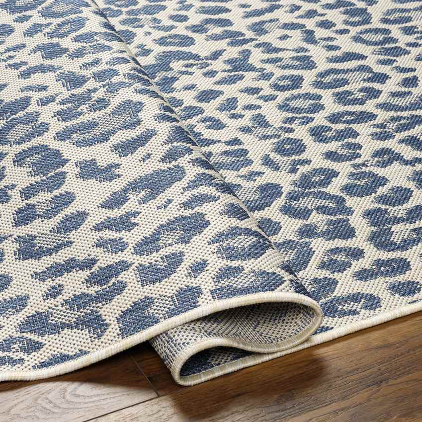 Shelah Modern Navy/Cream Area Rug