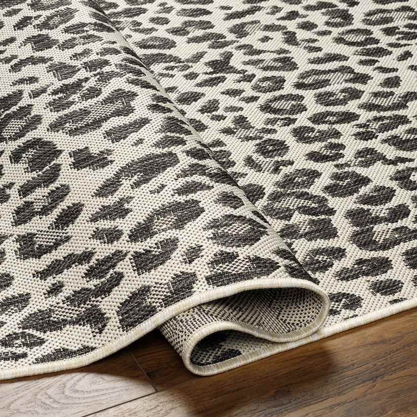 Shelah Modern Black/Cream Area Rug