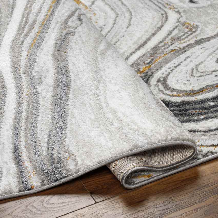 Glendy Modern Charcoal/Beige Area Rug