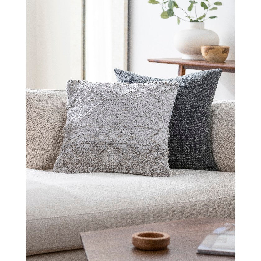 Annica Light Silver Pillow Cover