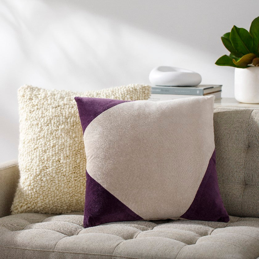 Natane Dark Purple Pillow Cover