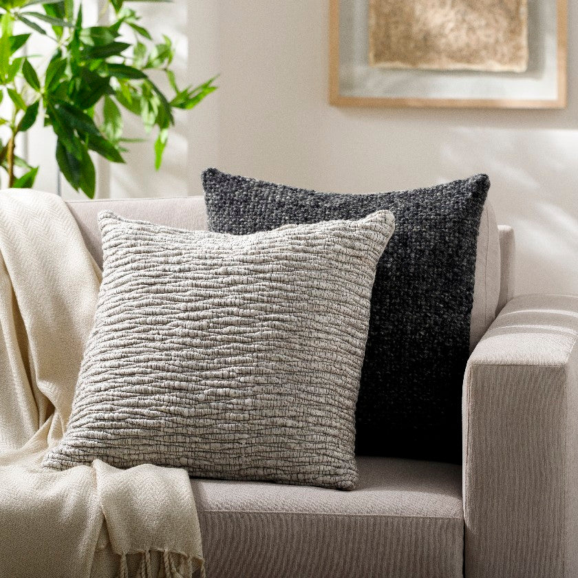 Ziyad Light Gray Pillow Cover