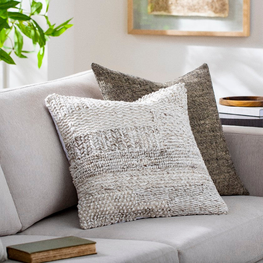 Fotini Light Gray Pillow Cover