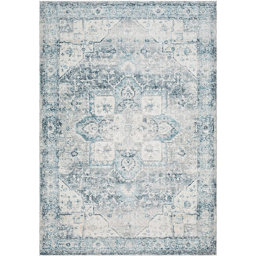 Sequia Traditional Sterling Grey Washable Area Rug