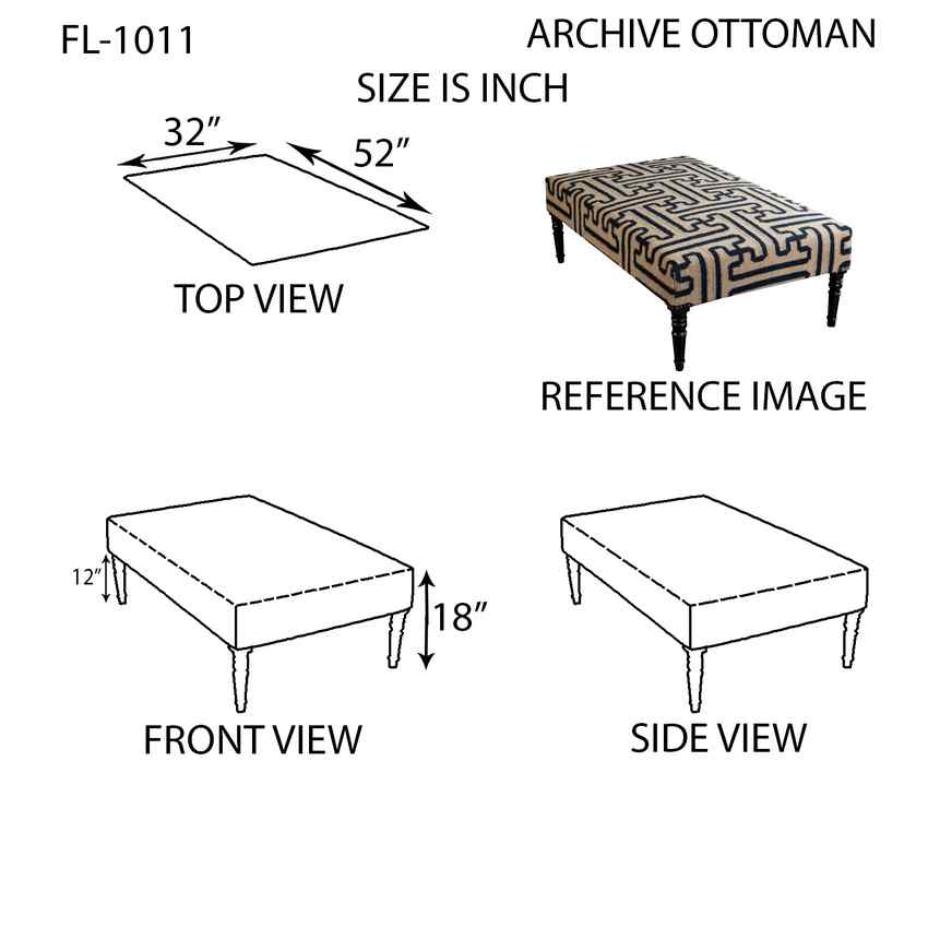 Schwoich Khaki Ottoman