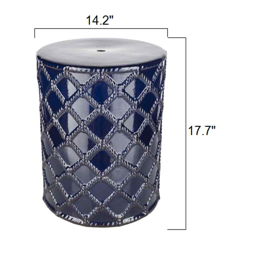Muhr Navy Garden Stool
