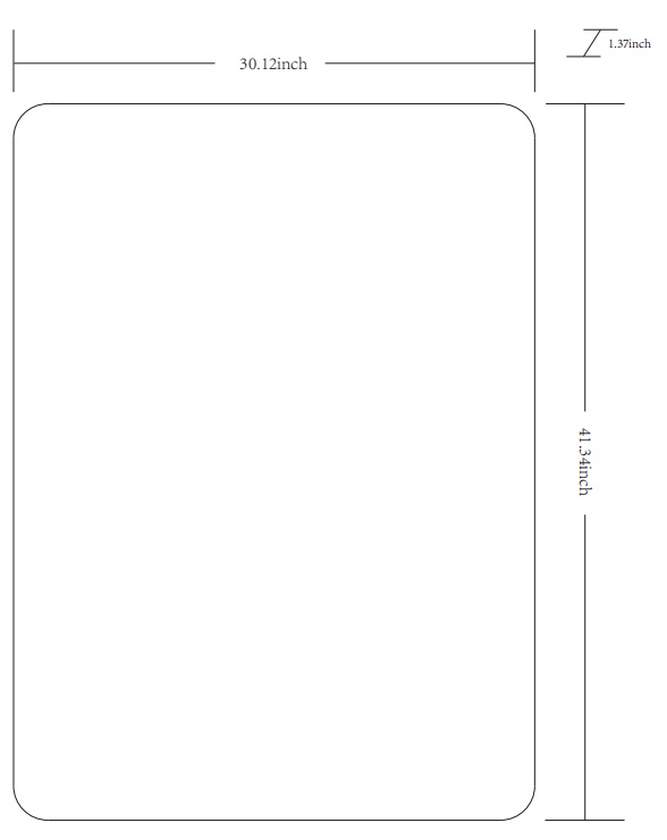 Renna Modern Gold Wall Mirror