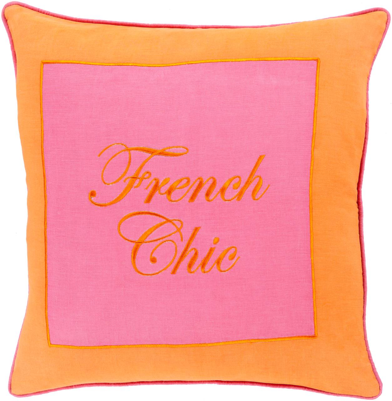 Fleurus Bright Pink Pillow Cover