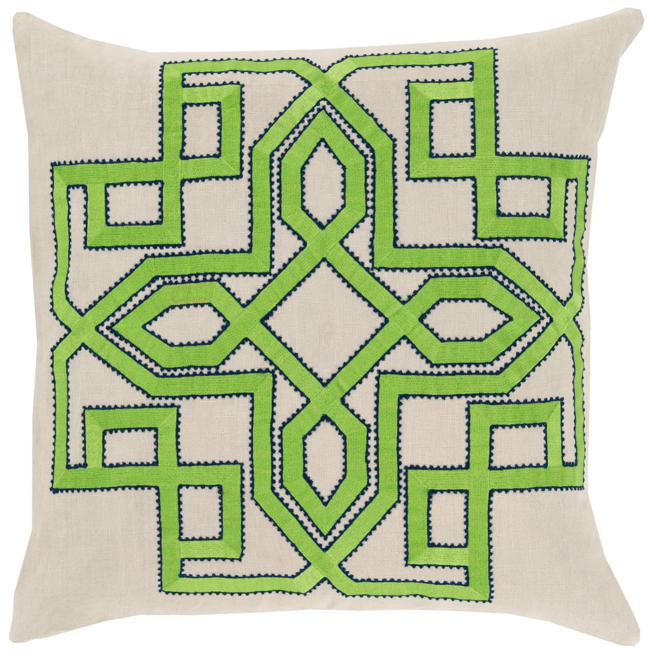 La Hulpe Navy Pillow Cover