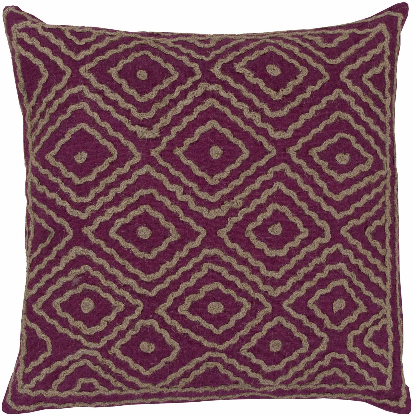 Vijfhoek Bright Purple Pillow Cover
