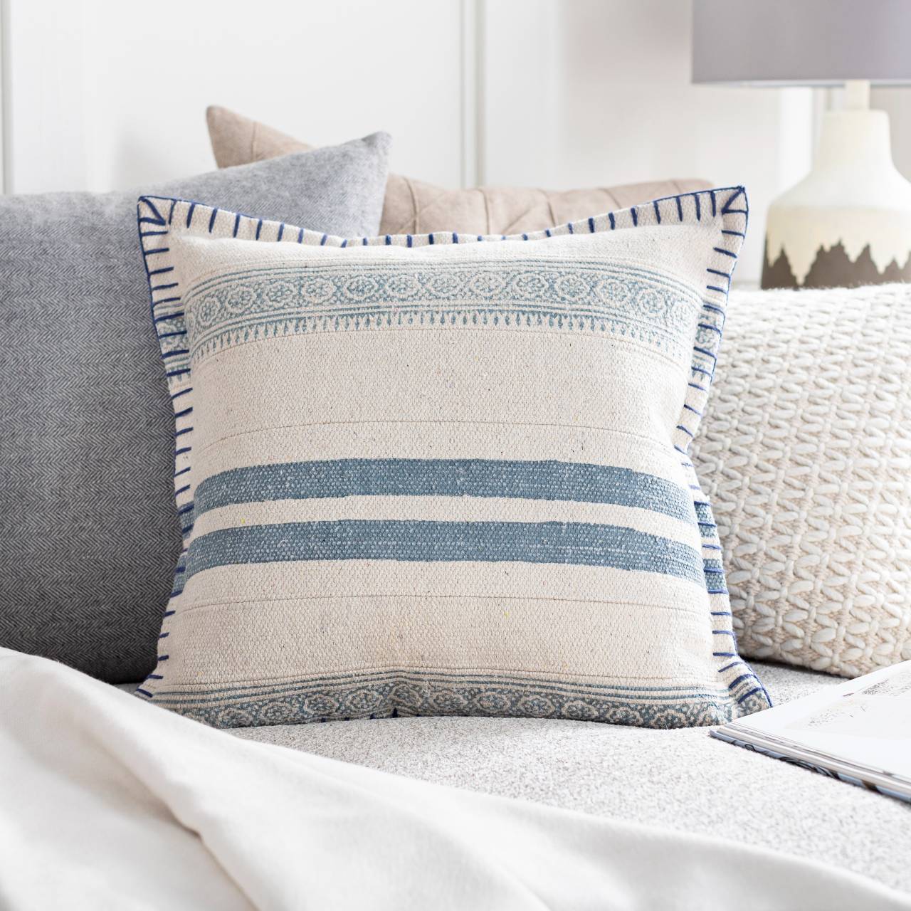 Demmerik Cream Pillow Cover