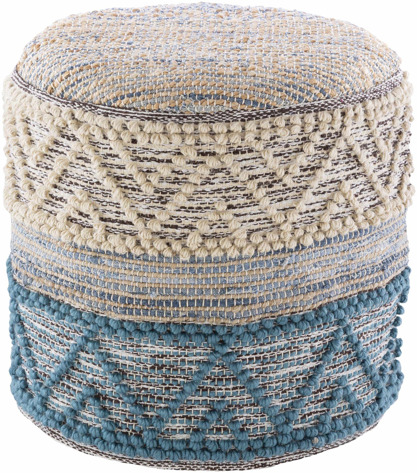 Obersiebenbrunn Teal Pouf