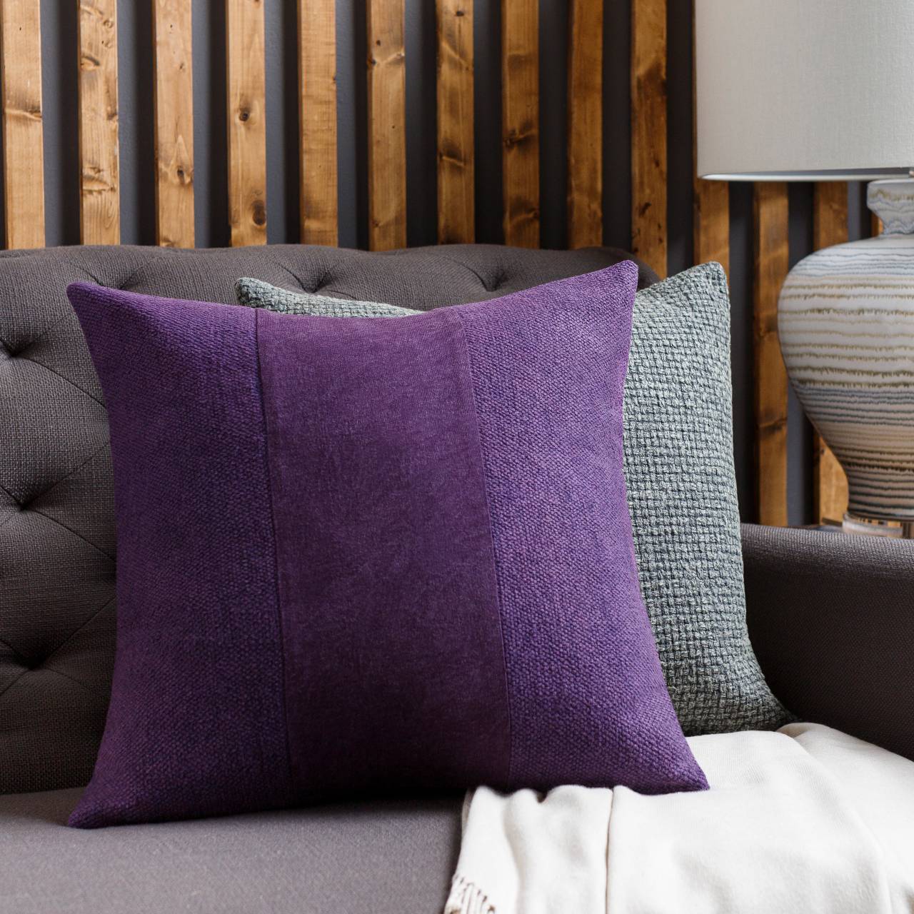 Tschagguns Dark Purple Pillow Cover