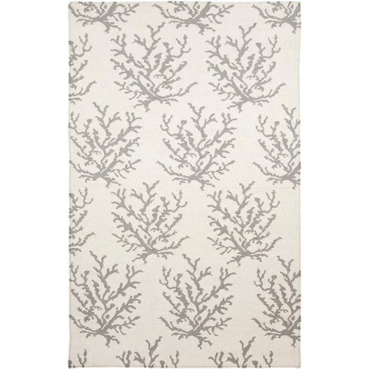 Hounslow Coastal Gray/White Area Rug