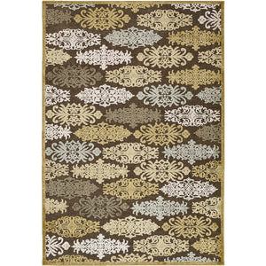 Creede Modern Brown/Pale Blue Area Rug