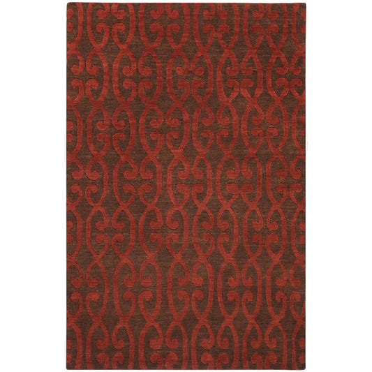 Dacono Modern Rust Area Rug