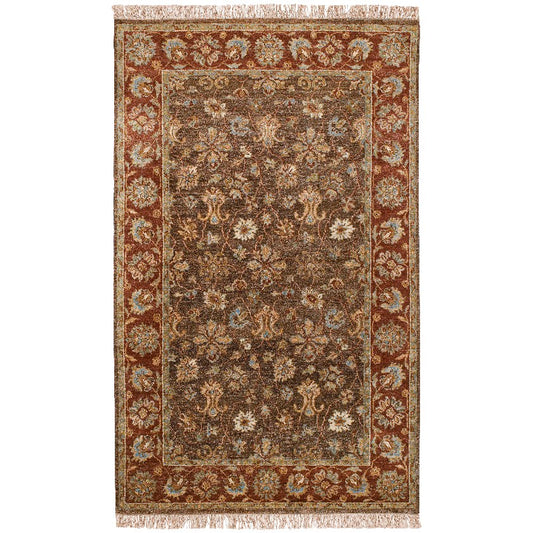 Doral Traditional Gray/Brown Area Rug