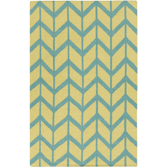 Dyer Modern Teal Blue Area Rug