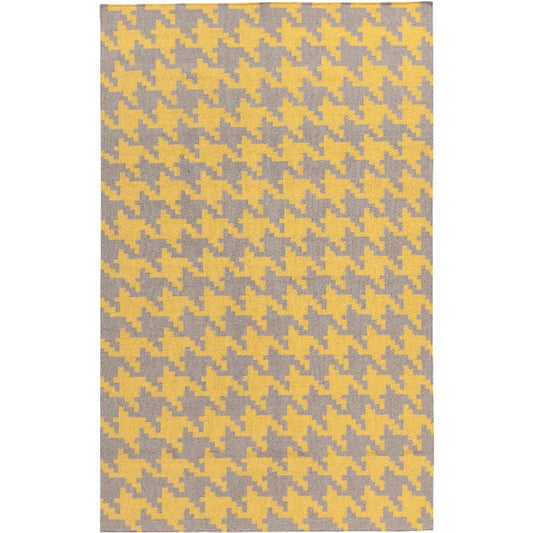 Elkmont Modern Gray/Yellow Area Rug