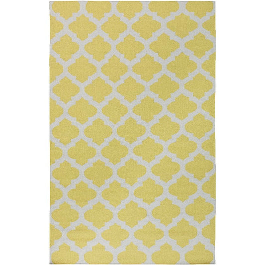 Wigton Cottage Lime/Light Gray Area Rug