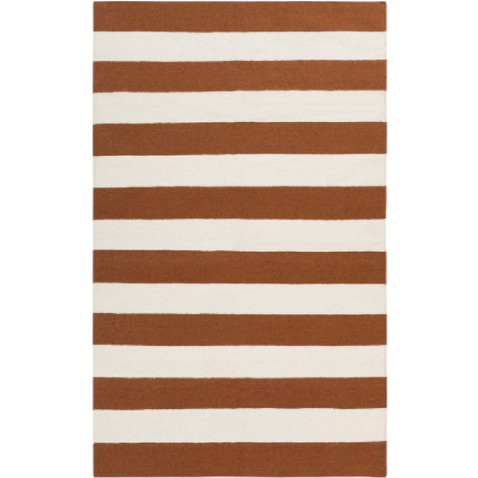 Nathaly Modern Sepia/White Area Rug