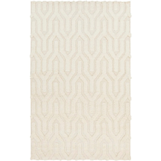Huslia Modern Ivory Area Rug